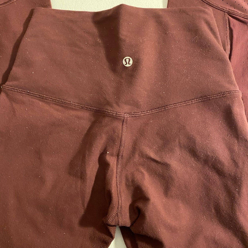 Lululemon Maroon Leggings